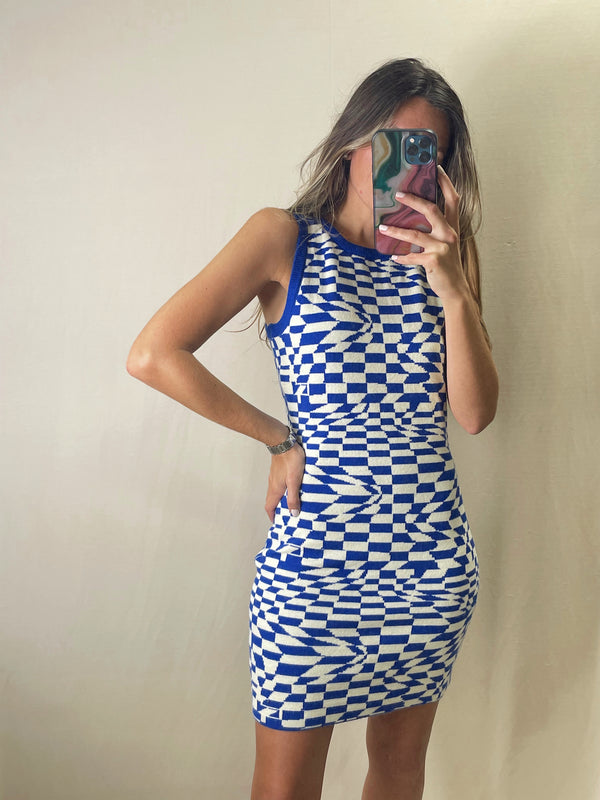 KAMRYN CHECKERED DRESS