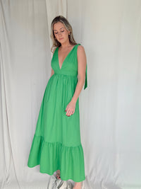 LORI GREEN MAXI DRESS