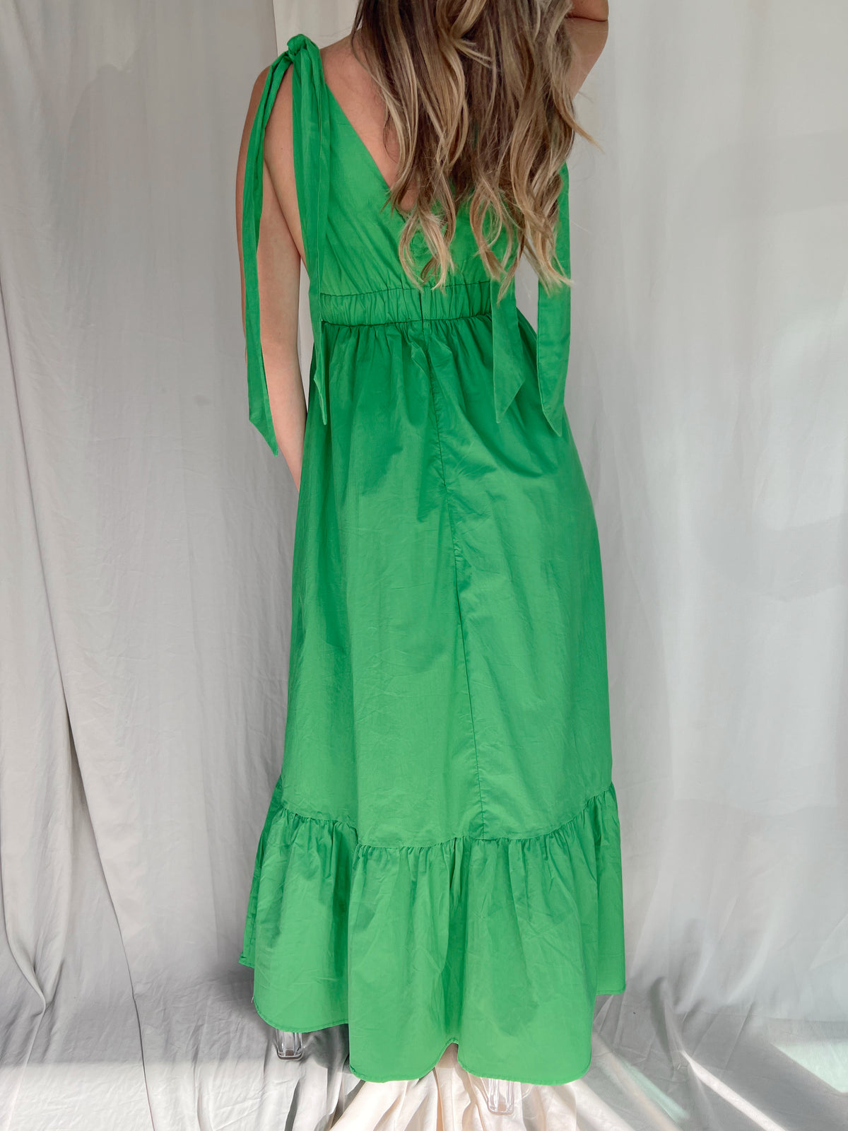 LORI GREEN MAXI DRESS