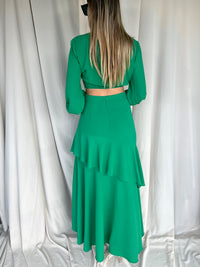 VIGGO GREEN SKIRT SET