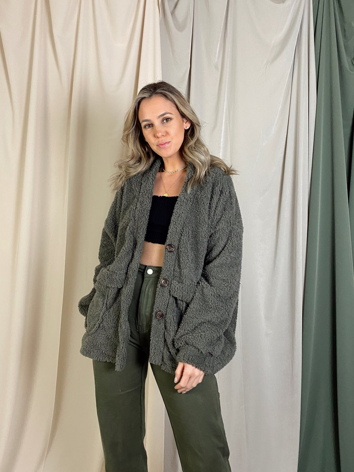 LILAH FLEECE CARDIGAN