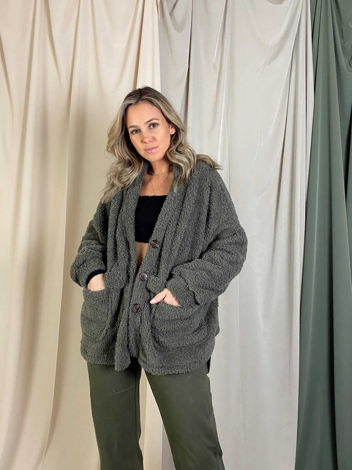 LILAH FLEECE CARDIGAN