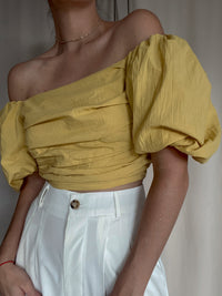 RILEY MUSTARD TOP