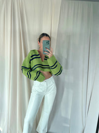 BRETT LEATHER PANTS WHITE