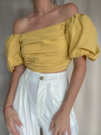 RILEY MUSTARD TOP