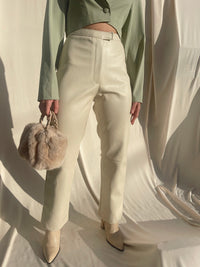 ALASKA BONE LEATHER PANTS