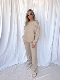 SMILE TAN CREWNECK