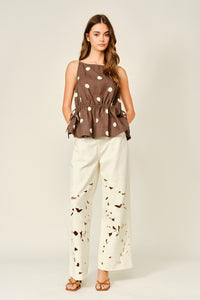 EMBROIDERED PANTS
