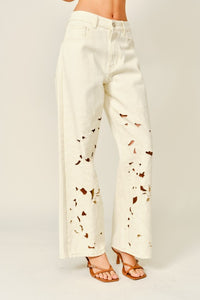 EMBROIDERED PANTS