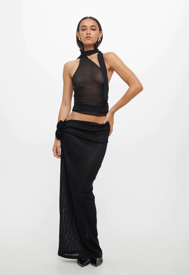 LUX TIE TOP