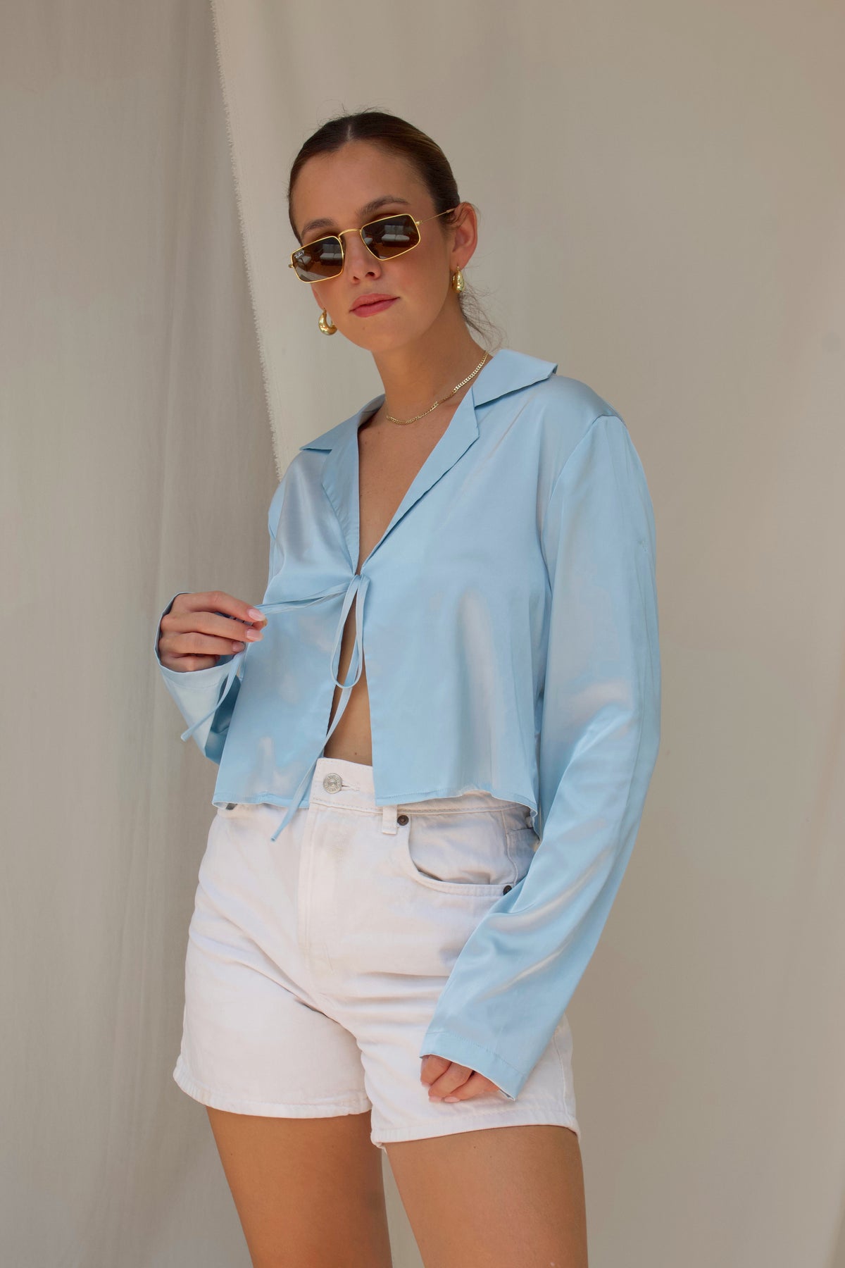 LOUELLA TOP BABY BLUE