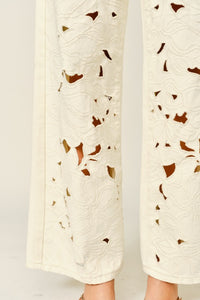 EMBROIDERED PANTS