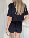 ELLORA BLACK LINEN SET