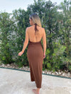 AVOCA HALTER MAXI DRESS