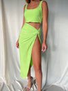 COHELO GREEN SKIRT SET