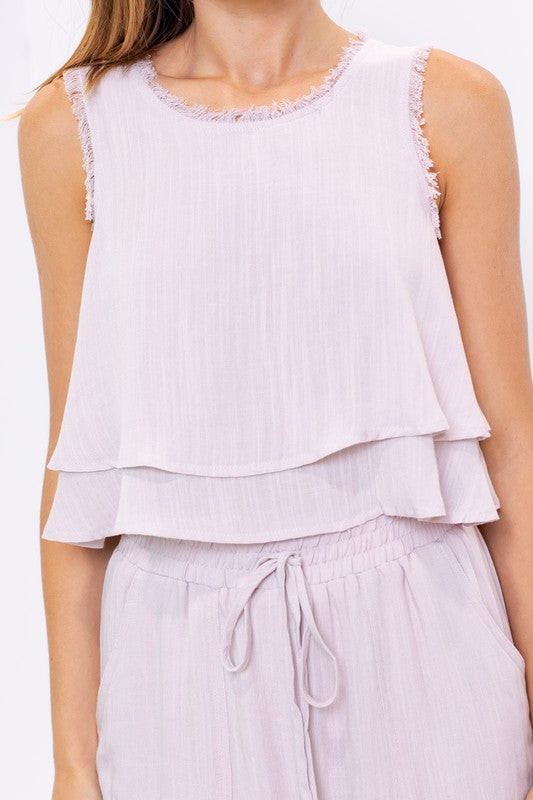 PAXTON LILAC TOP
