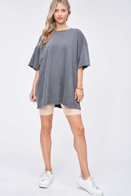 BOH OVERSIZED TEE CHARCOAL