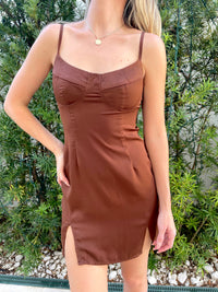 LIVIA CHOCOLATE DRESS