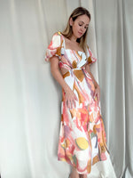 KEI PRINT MIDI DRESS