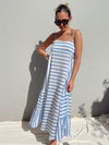 ROSALEE BLUE STRIPE MAXI