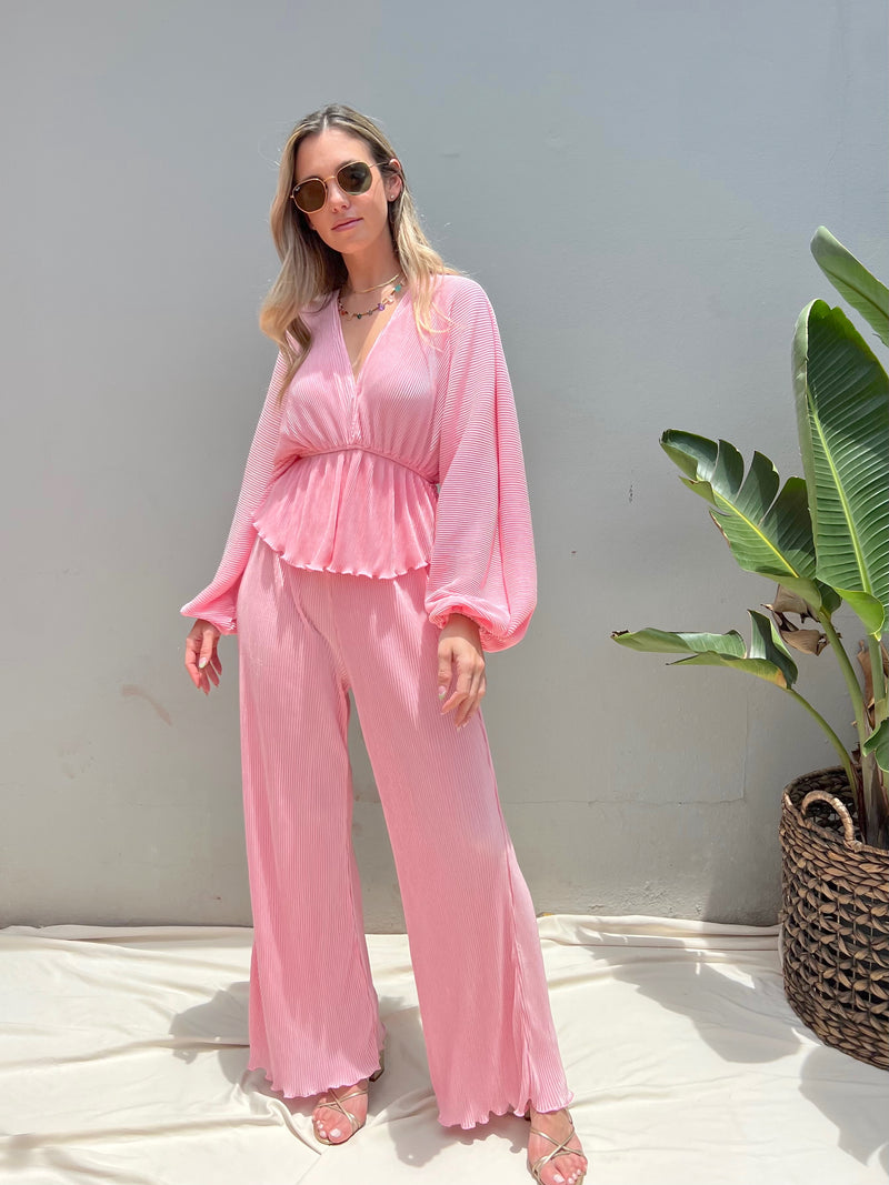 SOFIA PLEATED PANT SET