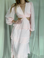 JULI PINK MIDI DRESS