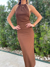 AVOCA HALTER MAXI DRESS
