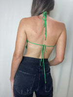STORM GREEN BANDANA TOP