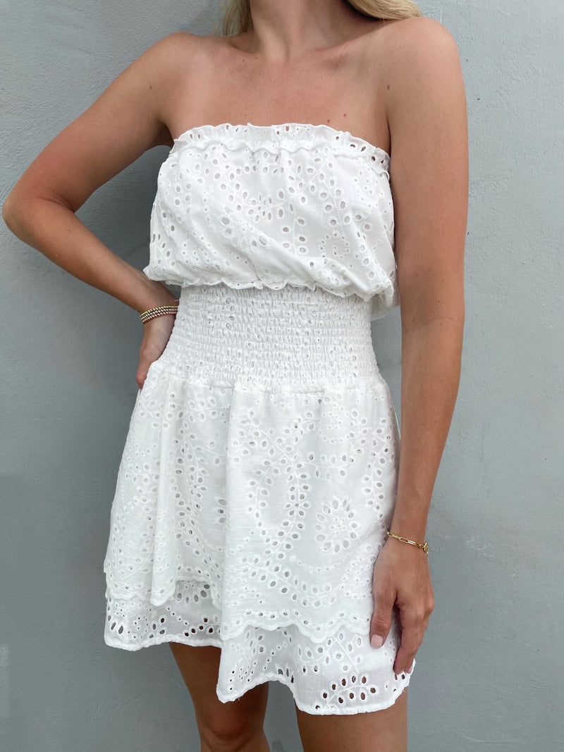CARA EYELET DRESS