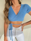 RISETTE KNIT TOP BLUE