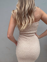 CHABELI BEIGE MIDI DRESS