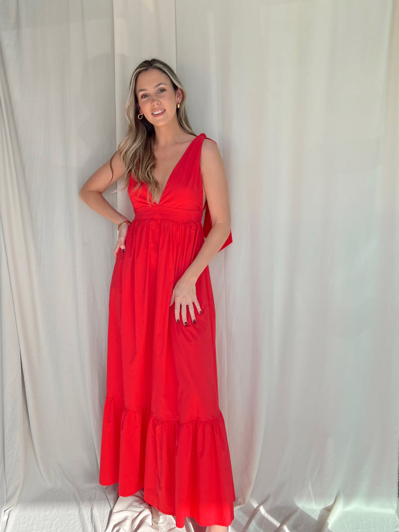 LORI RED MAXI DRESS