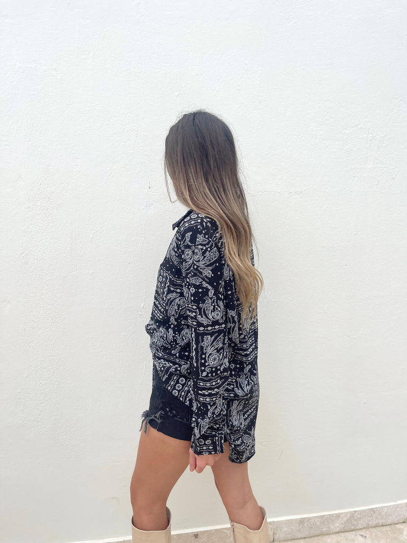 AYDEN PAISLEY BUTTON DOWN