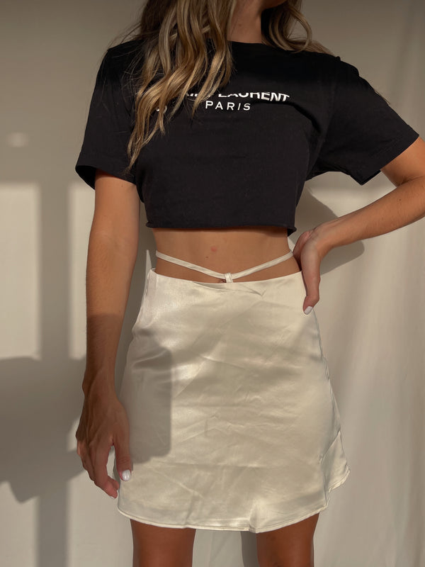 GIN MINI SATIN SKIRT