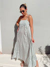 ROSALEE GREEN STRIPE MAXI