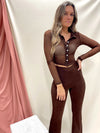 SKYLINE MESH TOP BROWN