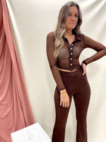 SKYLINE MESH TOP BROWN