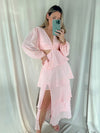 JULI PINK MIDI DRESS