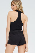 Alexandra Black Halter Bodysuit
