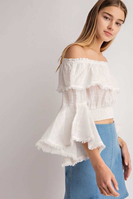 TAYLOR OFF SHOULDER TOP
