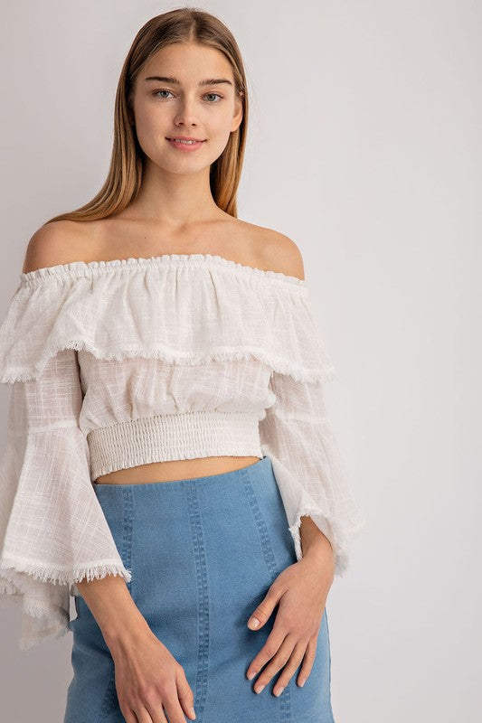 TAYLOR OFF SHOULDER TOP