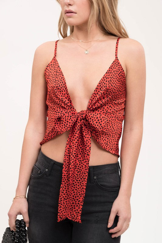 AGATHA FRONT TIE TOP