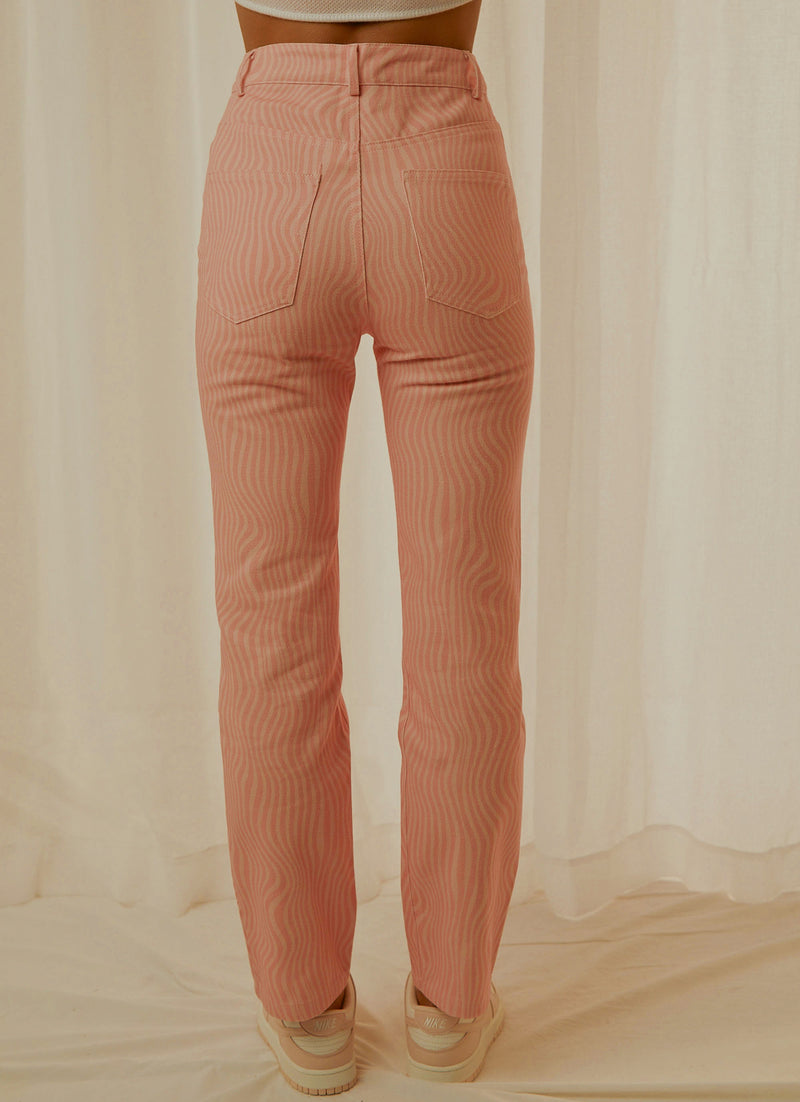ELECTRIC AVENUE PANTS PINK WAVE