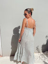 ROSALEE GREEN STRIPE MAXI