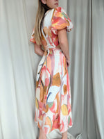 KEI PRINT MIDI DRESS