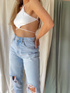 JUPITER WHITE CROP TOP