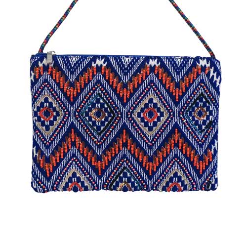 Justine Tribal Beaded Crossbody