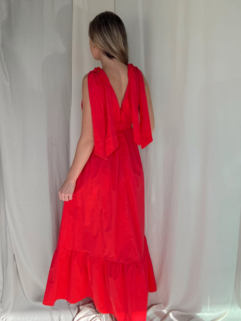 LORI RED MAXI DRESS