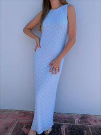 BASEL BLUE MAXI DRESS