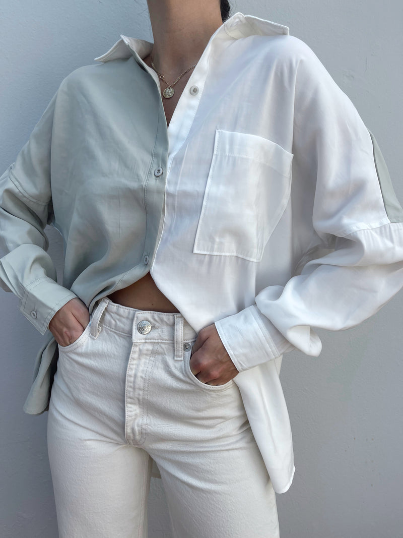 OASIS SAGE BUTTON DOWN